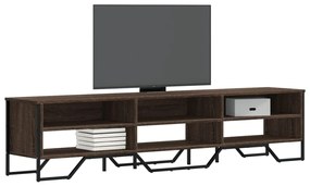 vidaXL Móvel de TV 180x34x41 cm derivados de madeira carvalho castanho