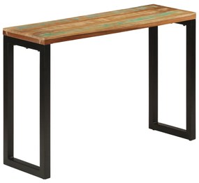 Mesa consola 110x35x75 cm madeira recuperada maciça