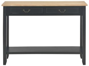 Mesa consola 110x35x80 cm madeira preto