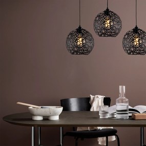 Candeeiro de Teto Fellini – Preto – 100 x 25 cm