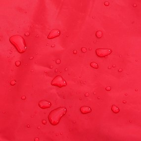 Capa de chuva para cães com tiras reflectoras vermelho M