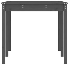 Mesa de jardim 159,5x82,5x76cm madeira de pinho maciça cinzento