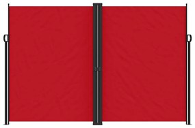 Toldo lateral retrátil 220x1200 cm vermelho