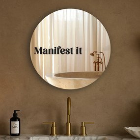 Autocolante para espelho S4 – Manifest it