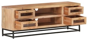 Móvel de TV 110x30x40 cm madeira de acácia maciça