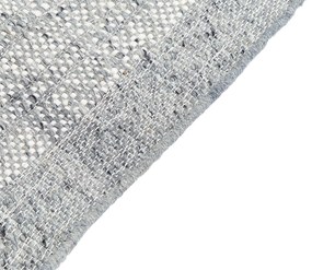 Tapete em lã cinzenta e branca 140 x 200 cm TATLISU Beliani