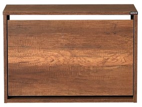 Sapateira "Harmony" - 60 x 42 x 30 cm - Nogueira - Design Moderno