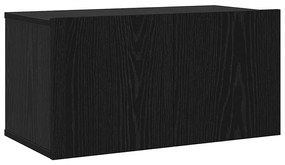Conjunto de móvel de TV 3 pcs Carvalho Preto 60 x 30 x 30.5 cm