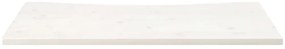 Tampo de secretária 100x60x2,5 cm pinho maciço branco