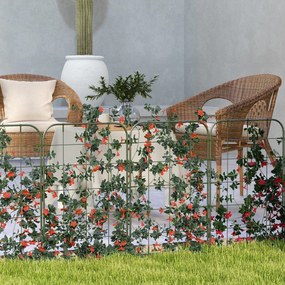 Conjunto de 4 Treliças de Jardim Suportes para Plantas Trepadeiras com