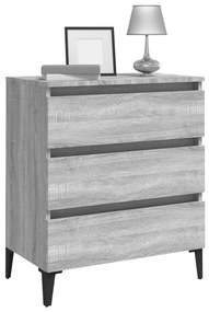 Aparador 60x35x69 cm derivados de madeira sonoma cinza