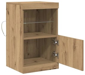 Sideboard vidaXL com Luzes LED Carvalho Artisan 41x37x67 cm