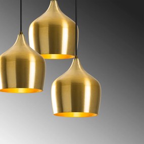 Candeeiro Chandelier Dodo – Dourado – 46 x 46 cm