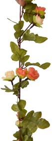 Grinaldas de flores de Natal 6 pcs 215 cm vermelho pôr-do-sol