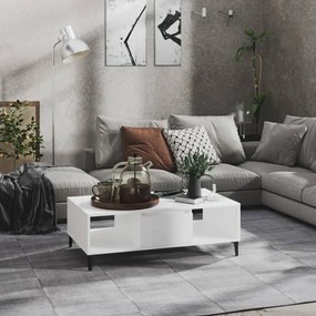 Mesa de centro 103,5x60x35 cm derivados de madeira branco
