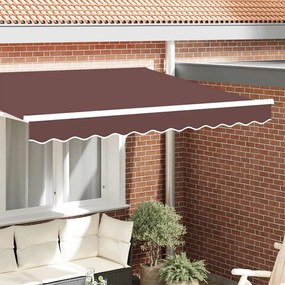 vidaXL Valance de Toldos pra Estrutura de 2,5m Castanho 2,3x0,2m