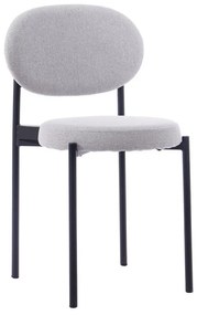 Conjunto de 2 Cadeiras Roma em Veludo - Cinzento - Design Vintage