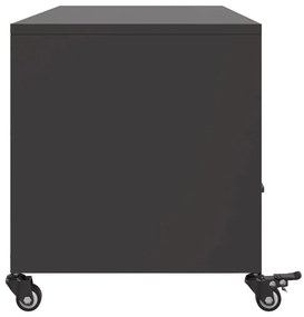 Móvel de TV 100,5x39x43,5 cm aço preto