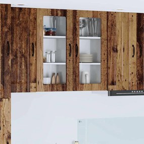 vidaXL Armário de Cozinha 2 pcs Madeira antiga 40 x 31 x 80 cm