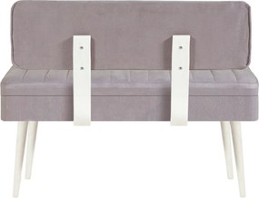 Bank Vina – Branco e Cinzento – 110x82,5x40 cm