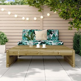 Apoio de pés para jardim 120x80 cm pinho impregnado