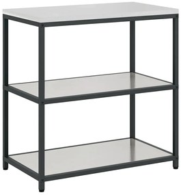 Conjunto de Armazenamento de Cozinha com prateleira 3 pcs Prata