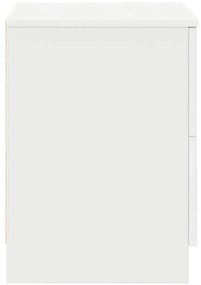 Mesa de cabeceira com 2 gavetas 40x36x50 cm branco