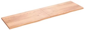 vidaXL Prateleira de parede 220x60x(2-4) cm carvalho tratado castanho