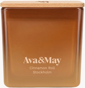 Vela perfumada Cinnamon Roll (baunilha, canela e caramelo)