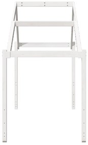 Telhado de cama infantil 203x95,5x142 cm pinho maciço branco