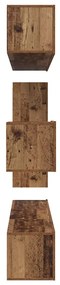 Conjunto de móvel de TV 8 pcs Madeira antiga 30.5 x 30 x 90 cm