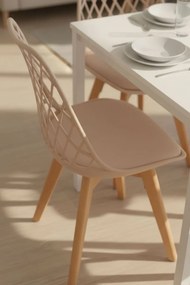 Pack 4 Cadeiras Mima - Tapioca Bege