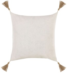 Conjunto de 2 almofadas decorativas creme com relevo 45 x 45 cm AZALEA Beliani