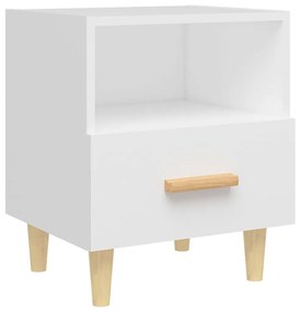 Mesas de cabeceira 2 pcs 40x35x47 cm branco