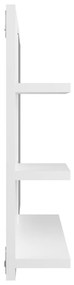 Espelho de casa de banho 60x10,5x45 cm contraplacado branco