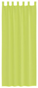 Cortinas de voile com aba 2 pcs verde-maçã