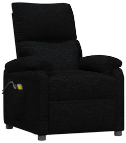 Poltrona de massagens elétrica tecido preto