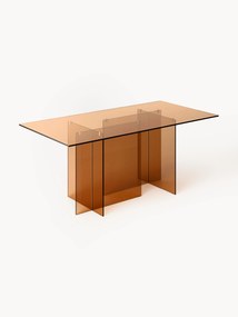 Mesa de jantar em vidro Anouk, 180 x 90 cm