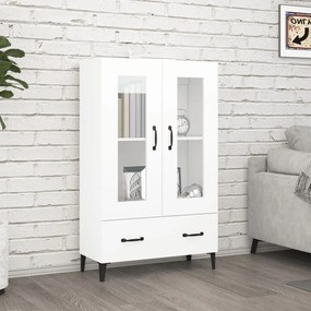 812555 vidaXL Armário alto 70x31x115 cm madeira processada branco