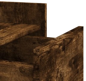 Mesa cabeceira 45x50x65 cm derivados de madeira carvalho fumado