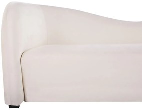 Sofá de veludo branco creme VELTADA Beliani