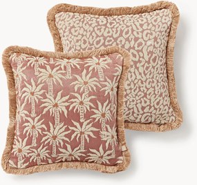 Almofada reversível artesanal para exterior Laura