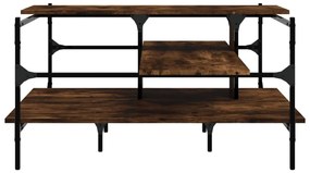 Mesa de centro 100x100x48,5cm derivados madeira carvalho fumado