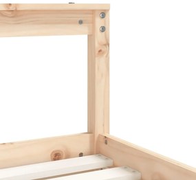 Estrutura de cama infantil 70x140 cm pinho maciço