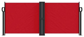 Toldo lateral retrátil 100x1000 cm vermelho