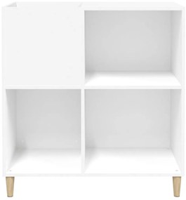 Armário para discos 84,5x38x89 cm derivados de madeira branco