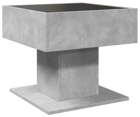 Mesa de centro c/ LEDs 50x50x45 cm madeira processada
