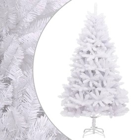 vidaXL Árvore de Natal artificial articulada com suporte 180 cm branco