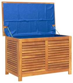 Caixa arrumação jardim c/ veneziana 90x50x56 cm acácia maciça