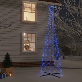 Árvore de Natal em cone 500 luzes LED 100x300 cm azul